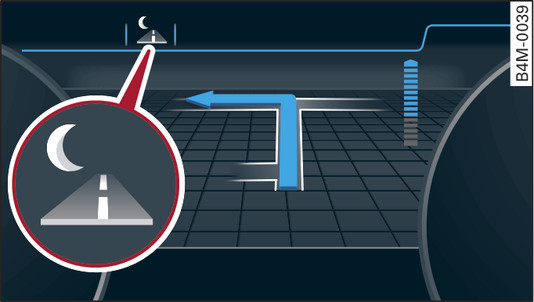 Fig. 155Painel de instrumentos: símbolo numa imagem de infravermelhos não visível