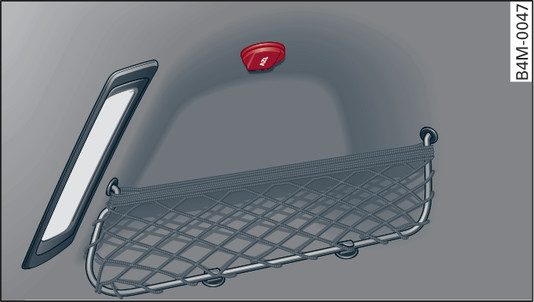 Fig. 79Revestimento lateral da bagageira: Tomada de 12 Volts