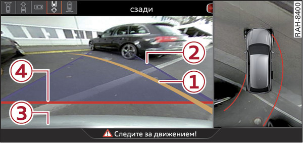 Илл. 182 Информационно-развлекательная система: пеленгование свободного места для парковки