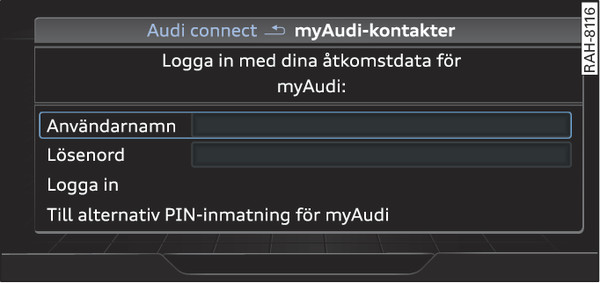 Bild 226 Anslutning till myAudi