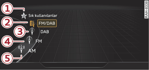 Şek. 246Radyo menüsü için örnek